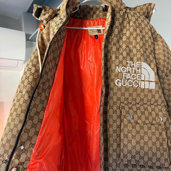Gucci Brown Monogram Puffer Jacket - Picture 3 of 7